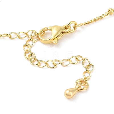 Brass Micro Pave Clear Cubic Zirconia Pendant Necklaces NJEW-Z038-01G-Q-1