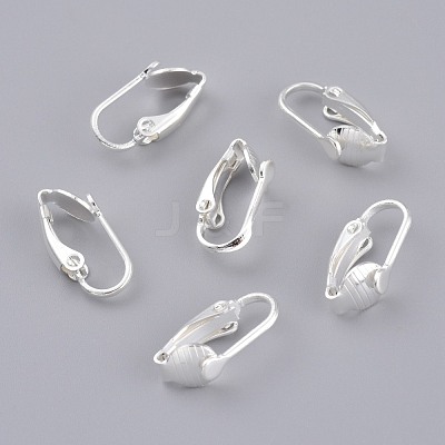 Brass Clip-on Earring Findings KK-Z007-30S-1