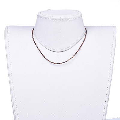 Natural Tiger Eye Beaded Necklaces NJEW-JN02492-10-1