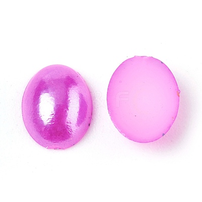 ABS Plastic Imitation Pearl Cabochons SACR-R755-8x6mm-Z30-1