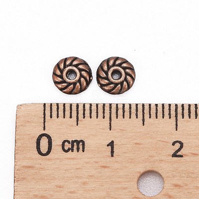 Tibetan Style Alloy Spacer Beads K0P9F061-1