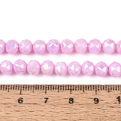 Anti-Tarnish Electroplate Glass Beads Strands GLAA-N010-6mm-06-1