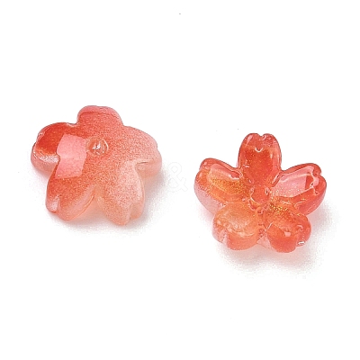 Dyed & Heated Glass Bead Caps GLAA-Z019-03N-1