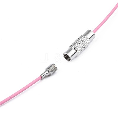 Stainless Steel Wire Necklace Cord DIY Jewelry Making X-TWIR-R003-03-1