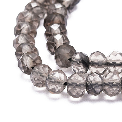 Natural Smoky Quartz Beads Strands G-E569-H06-1