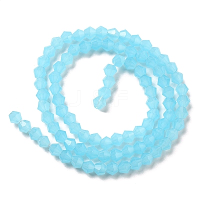 Imitation Jade Glass Beads Strands EGLA-A039-J4mm-D03-1