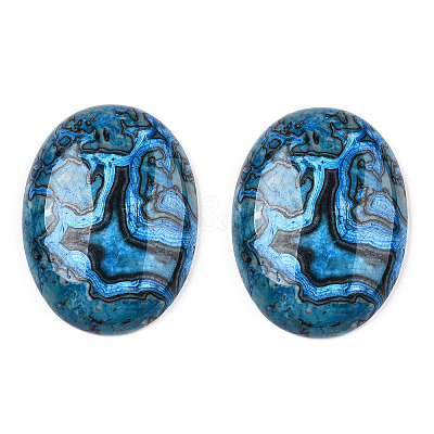 Natural Ripple Jasper Cabochons G-C028-04A-1