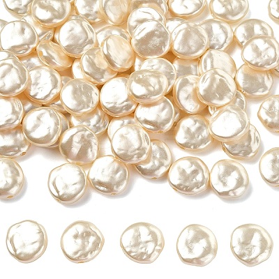 100Pcs ABS Plastic Imitation Pearl Beads OACR-YW0003-70-1
