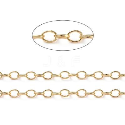 Brass Cable Chains CHC-G005-17G-1