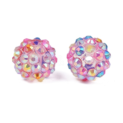 AB-Color Resin Rhinestone Beads RESI-S315-12x14-11-1