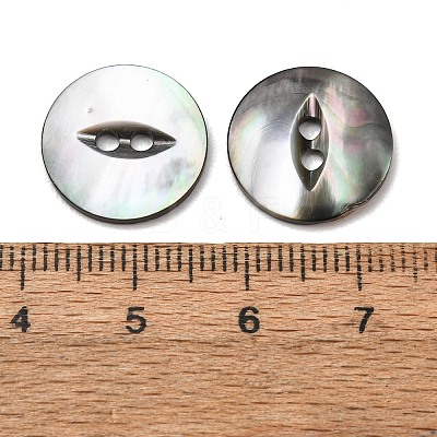 Cat Eye Style Natural Black Lip Shell Buttons SH-CBAA69B-01C-1