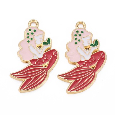Alloy Enamel Pendants ENAM-S126-115-NR-1
