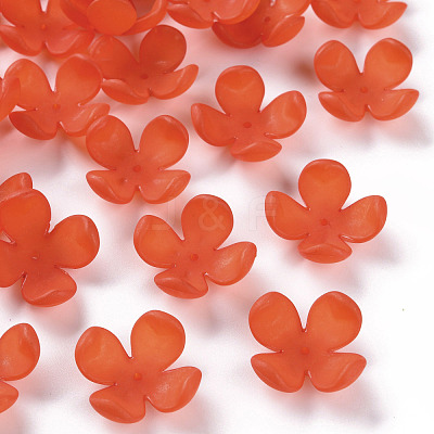 Frosted Acrylic Bead Caps MACR-S371-06A-726-1