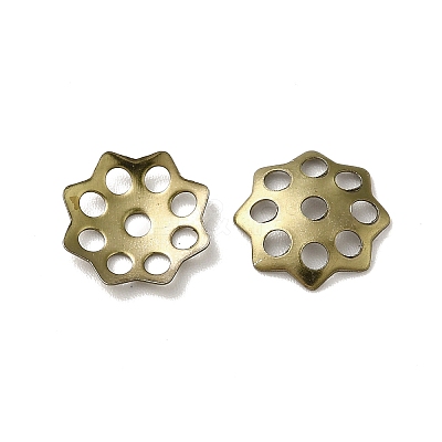 Ion Plating(IP) 304 Stainless Steel Bead Caps STAS-F075-23AB-1