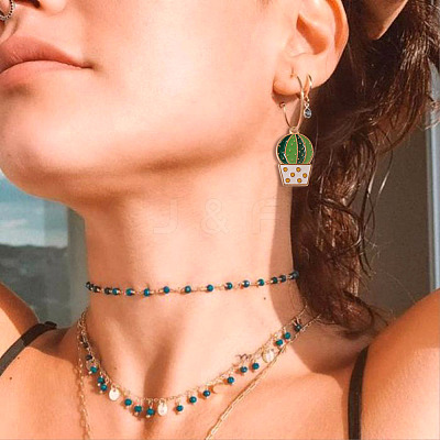 48Pcs 12 Style Alloy Enamel Pendants ENAM-KS0001-07-1