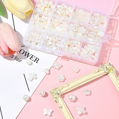ABS Plastic Imitation Pearl Bead SACR-FS0001-82-1