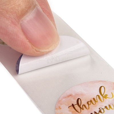 1 Inch Thank You Stickers X-DIY-P037-A01-1