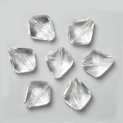 Transparent Acrylic Beads X-PL6362Y-1