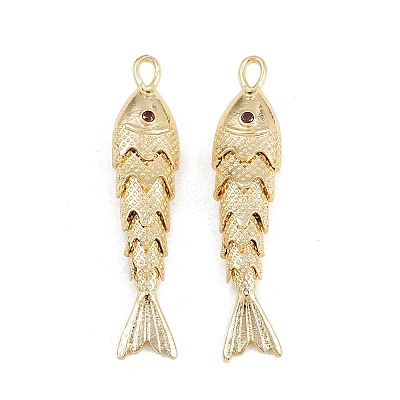 Brass Micro Pave Cubic Zirconia Pendants KK-A269-01C-G-1