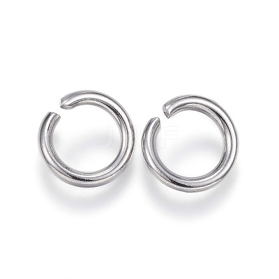 Non-Tarnish 304 Stainless Steel Open Jump Rings X-STAS-E113-09P-1