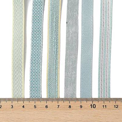18 Yards 6 Styles Polyester Ribbon SRIB-Q022-F15-1