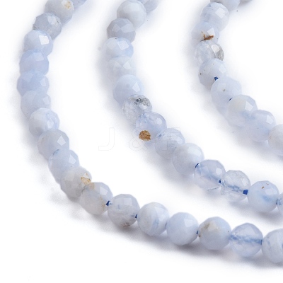 Natural Blue Lace Agate Beads Strands G-K366-B02-02-1