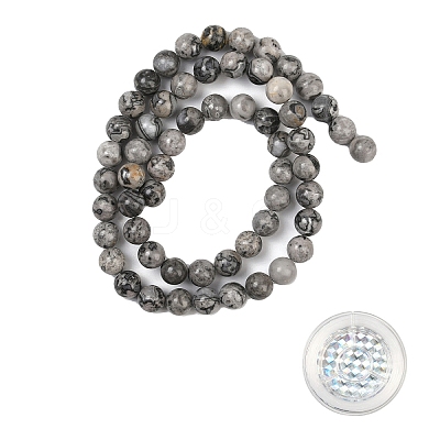 DIY Natuarl Map Stone Bead Beacelet/Necklaces Making Kits DIY-YW0012-88C-1