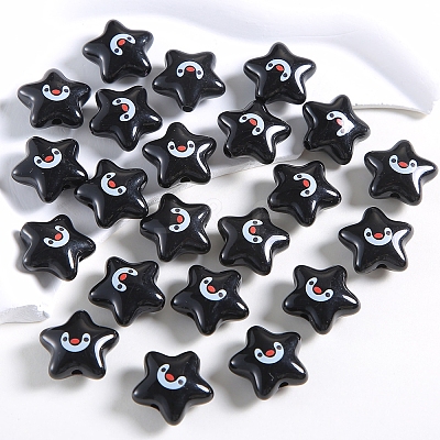 Star Shape Plastic Beads PW-WG546DD-01-1