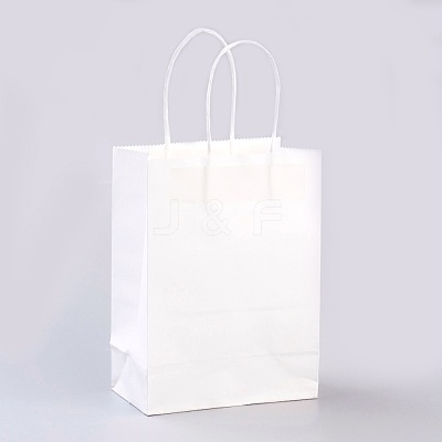 Pure Color Kraft Paper Bags AJEW-G020-D-03-1