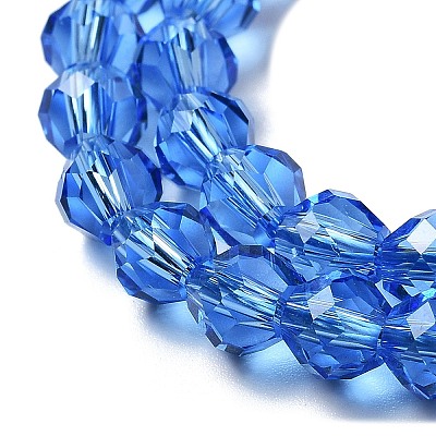 Transparent Glass Beads Strands GLAA-A014-03G-1