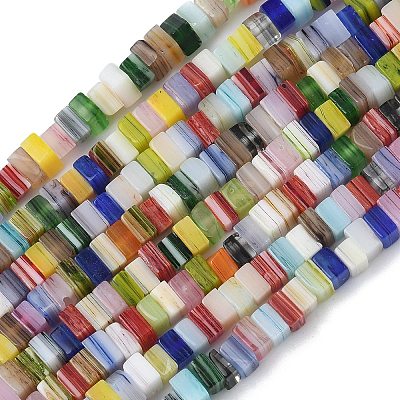Handmade Lampwork Beads Strands LAMP-Q037-02A-09-1