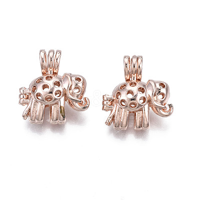 Rack Plating Alloy Locket Pendants PALLOY-N158-012RG-1