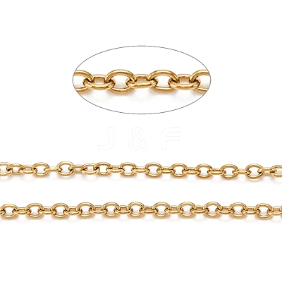 PVD Vacuum Plating 316 Stainless Steel Cable Chains CHS-H020-12G-10M-1