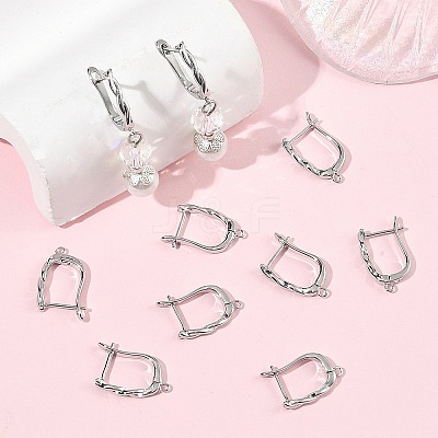 SHEGRACE Brass Hoop Earring Findings XGRQ79687-949P-1