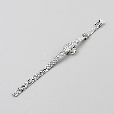 Adjustable 316L Surgical Stainless Steel Watch Band Bracelets BJEW-WH0040-04P-02-1