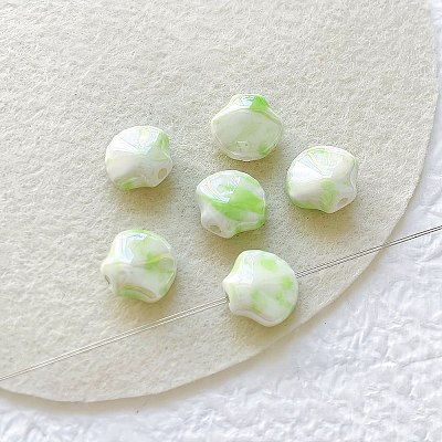 Shell Shape Handmade Porcelain Beads X1-PORC-E022-01D-1