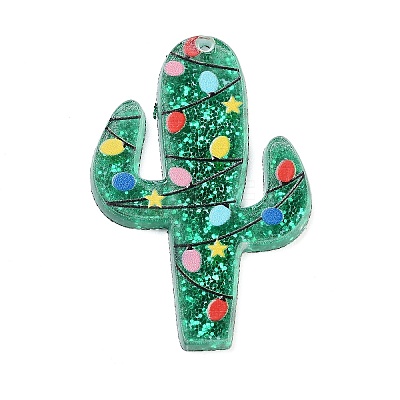 Christmas Theme Acrylic Pendants OACR-A034-01H-1