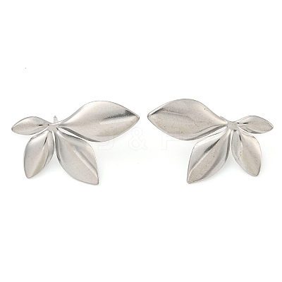 Non-Tarnish 304 Stainless Steel Ear Stud Earrings EJEW-P291-13P-1