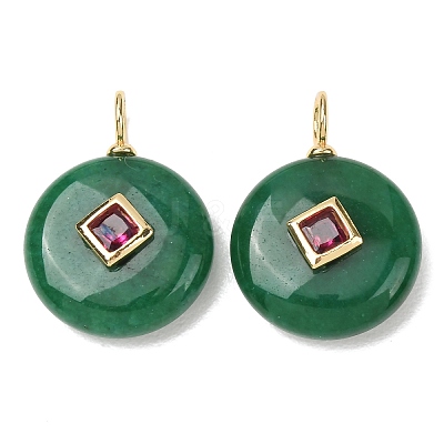 Dyed Natural Malaysia Jade Pendants G-H328-08G-C19-1