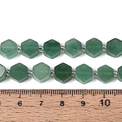 Natural Green Aventurine Beads Strands G-P534-A17-02-1
