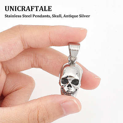 4Pcs 316 Surgical Stainless Steel Pendants STAS-UN0047-81-1