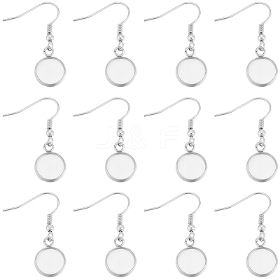 60Pcs 304 Stainless Steel Earring Hooks STAS-BBC0009-93B-1