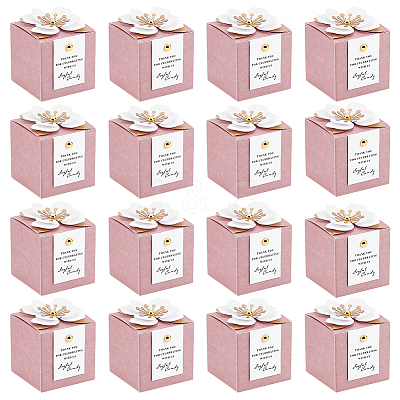 40 Bags Flower Paper Candy Gift Boxes CON-WA0001-08-1