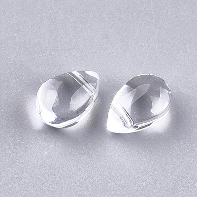 Transparent Glass Charms X-GGLA-S042-04A-1
