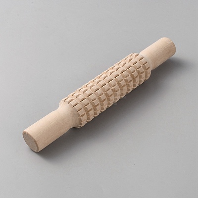 Wooden Rolling Pin AJEW-WH20141-42B-1
