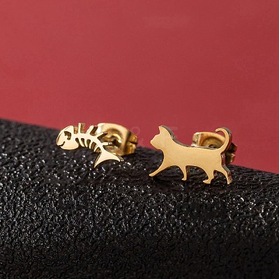 Stainless Steel Stud Earrings for Women PW-WGFE412-01-1
