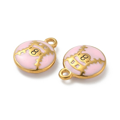 Ion Plating(IP) 304 Stainless Steel Pendants STAS-R008-07G-03-1