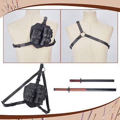 PU Leather Knife Sword Sheaths AJEW-WH0567-90B-1