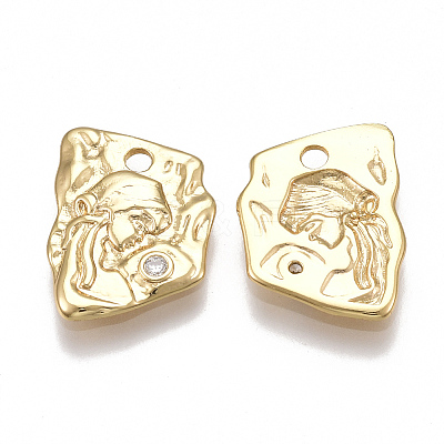 Brass Pendants KK-T038-198G-1
