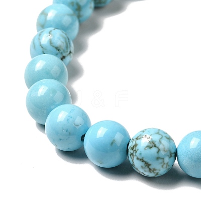 Dyed & Heated Natural Magnesite Beads Strands G-G924-01B-02-1